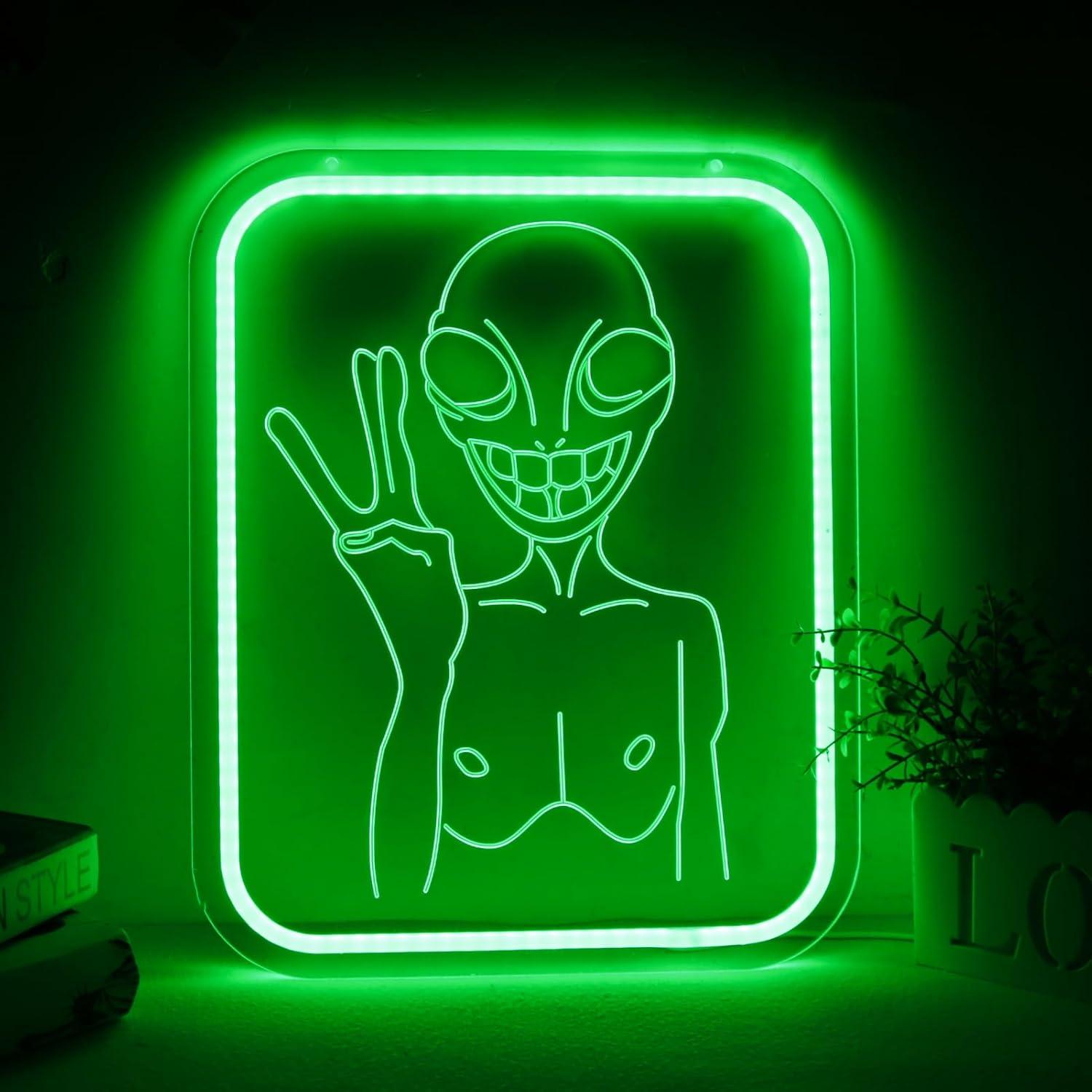 Neon Sign Party - Неоновая вывеска «Чужой» с USB-подсветкой, регулируемая