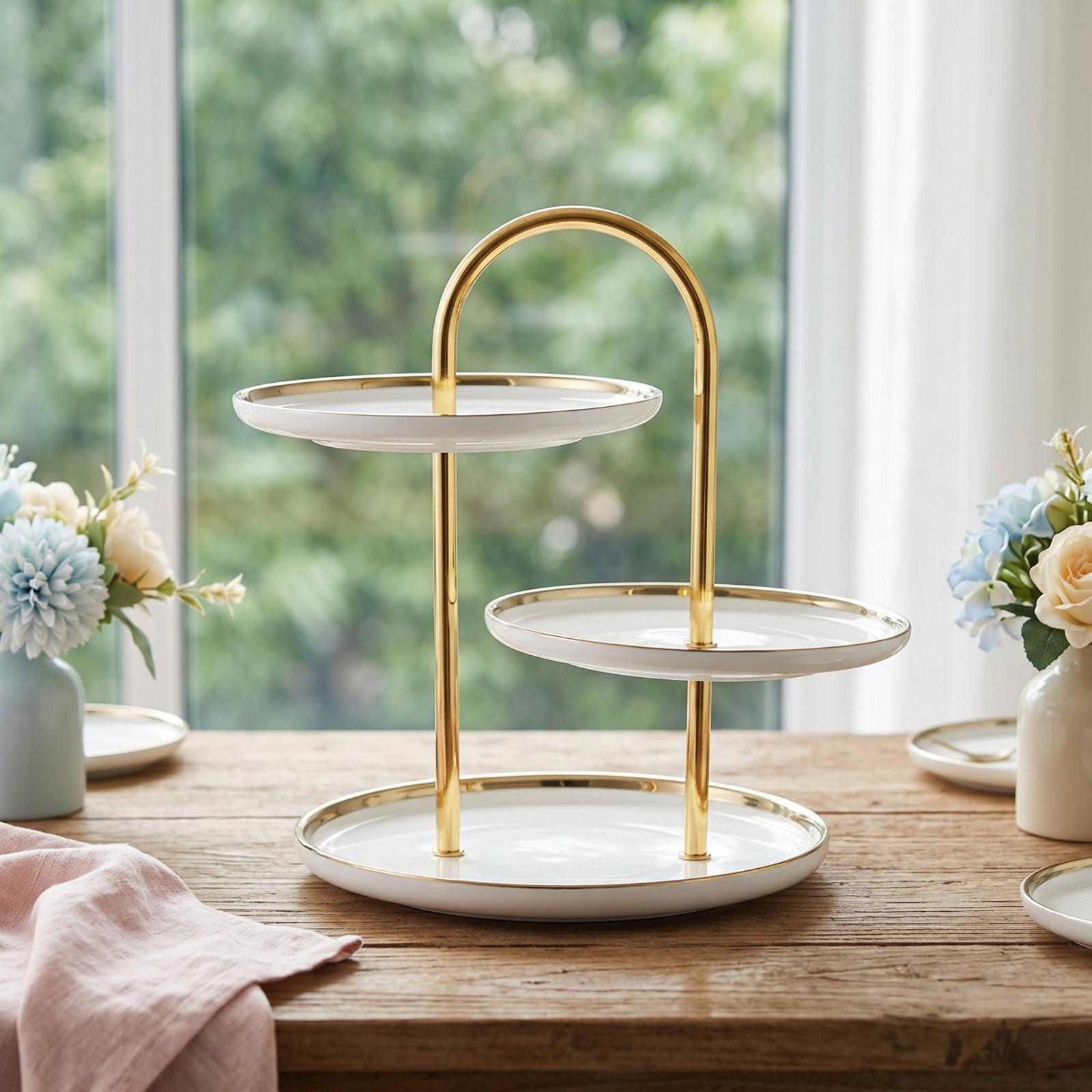 Многоярусная подставка с ручко – обзор и цена Cupcake Stand Tier