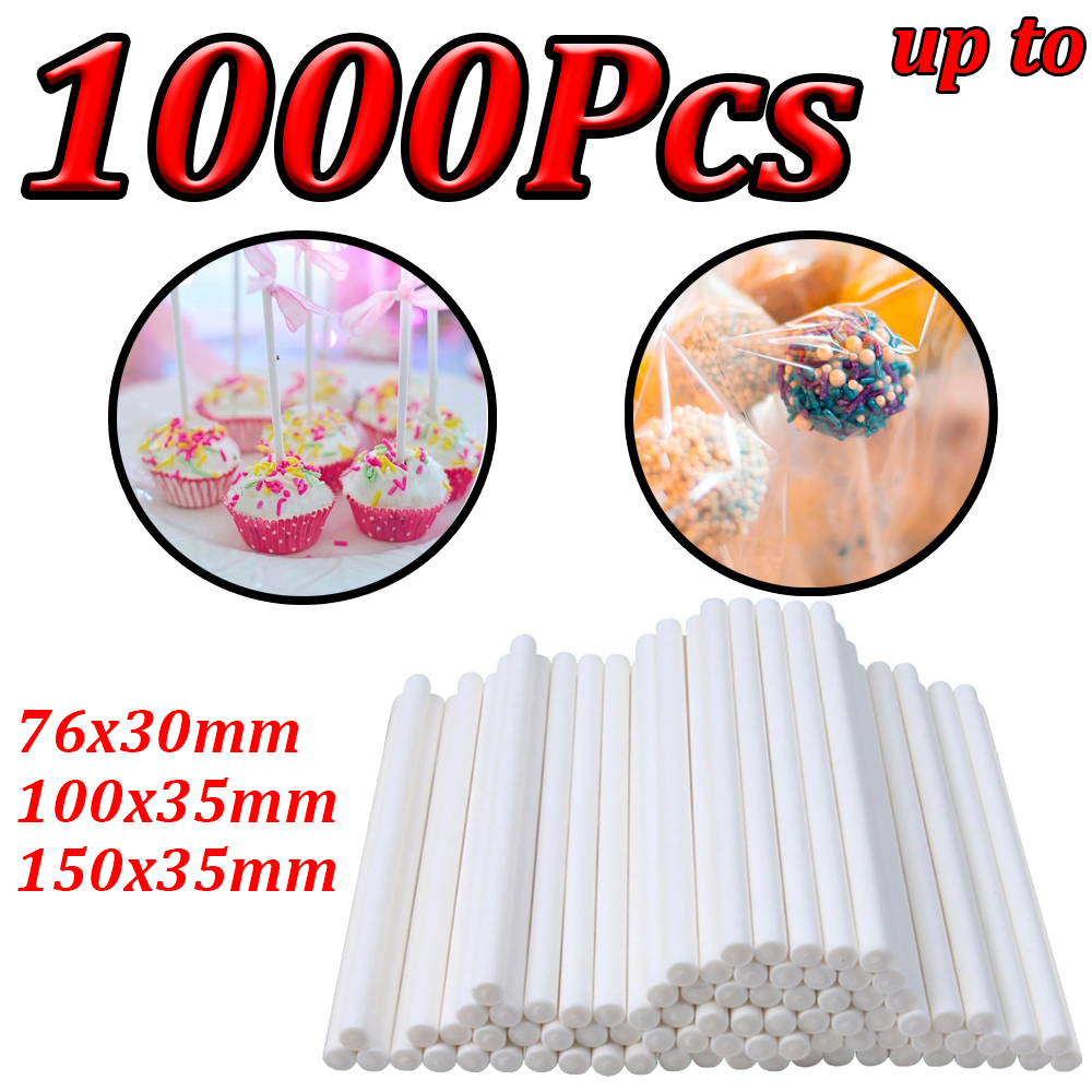 100-1000 шт. бумажных палочек  – обзор и цена Cotton Candy Cone