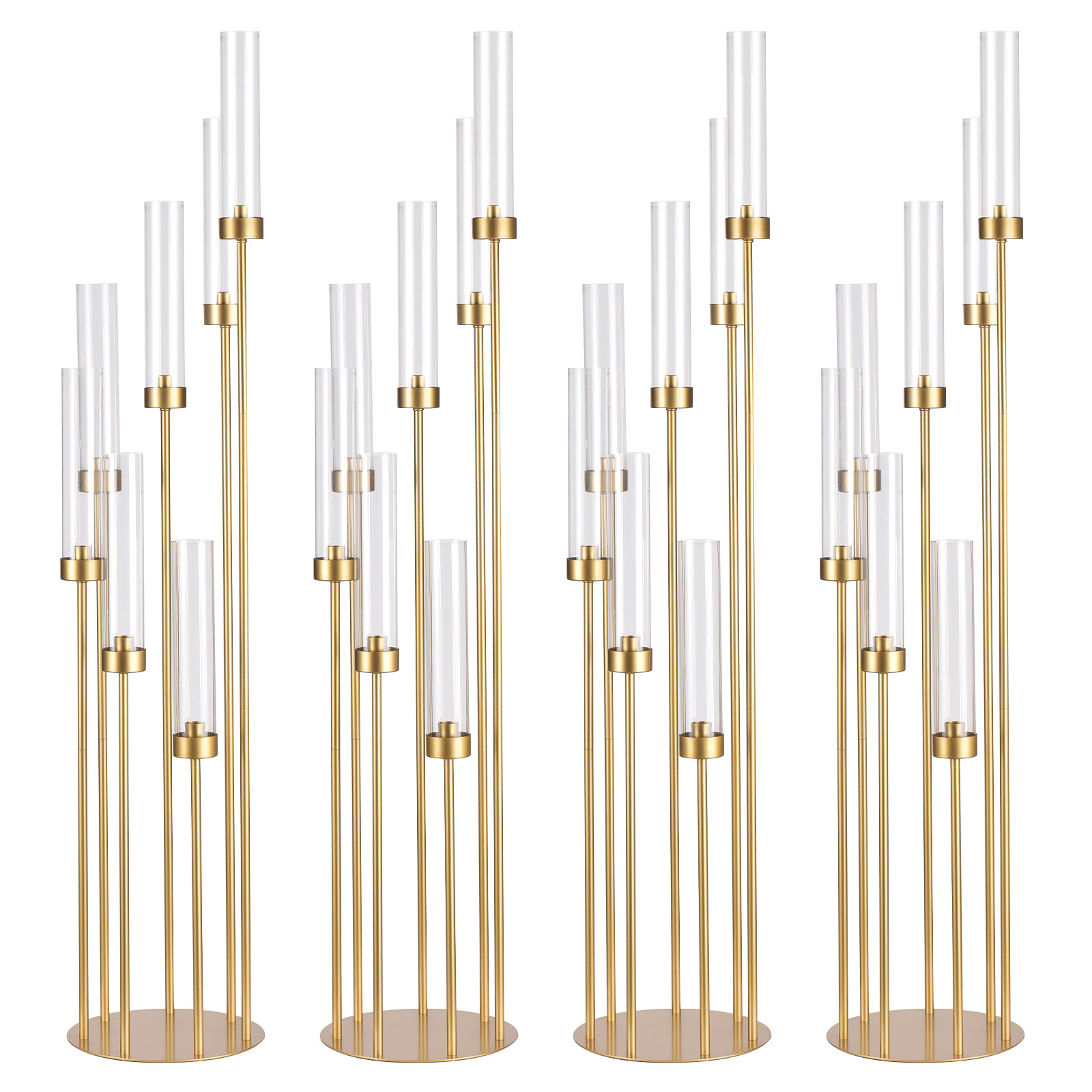 4 комплекта 7-рожковых золотых – обзор и цена Centerpiece Stick