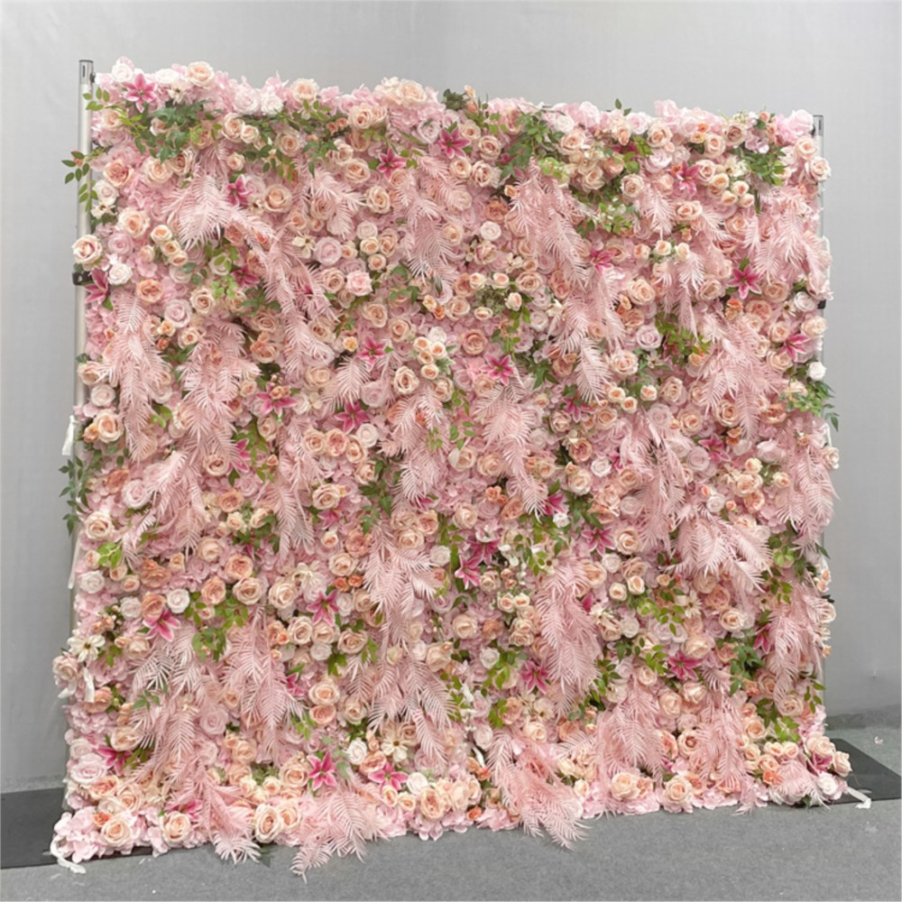 Uflower 5D Розовая Роза Ткань  – обзор и цена Flower Wall Panel