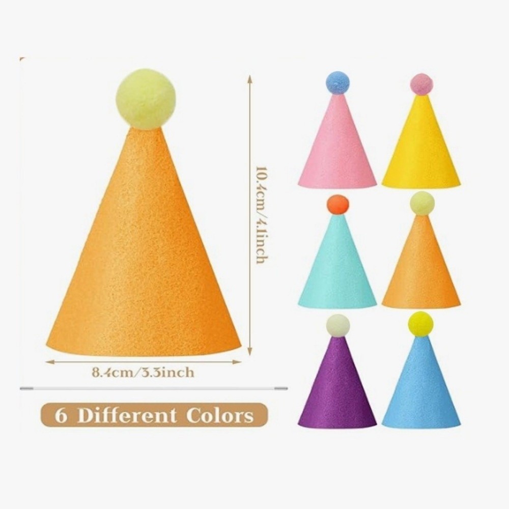 6/12/24 шт. Милые праздничные  – обзор и цена Party Hat Cone